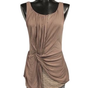 Anthropologie Deletta Blouse in a Dusty Rose / Taupe Size Small